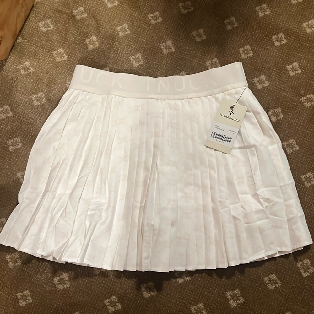 Tuckernuck White Quiet Print Tennis Skirt - NWT!